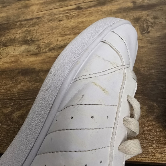 Adidas White and Black Sneakers Mens Size 10 - Picture 10 of 11